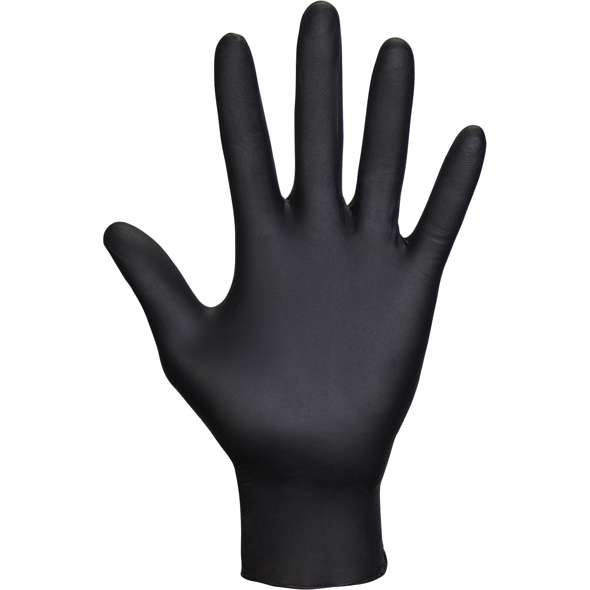 SAS Safety 7 Mil Raven Powder-Free, Non-Latex Disposable Safety Gloves, 100-Count Box, Black, Small, Model# 66516